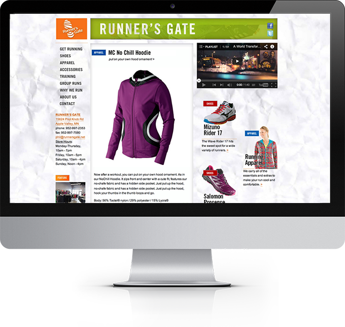 Runner's Gate Website Design
